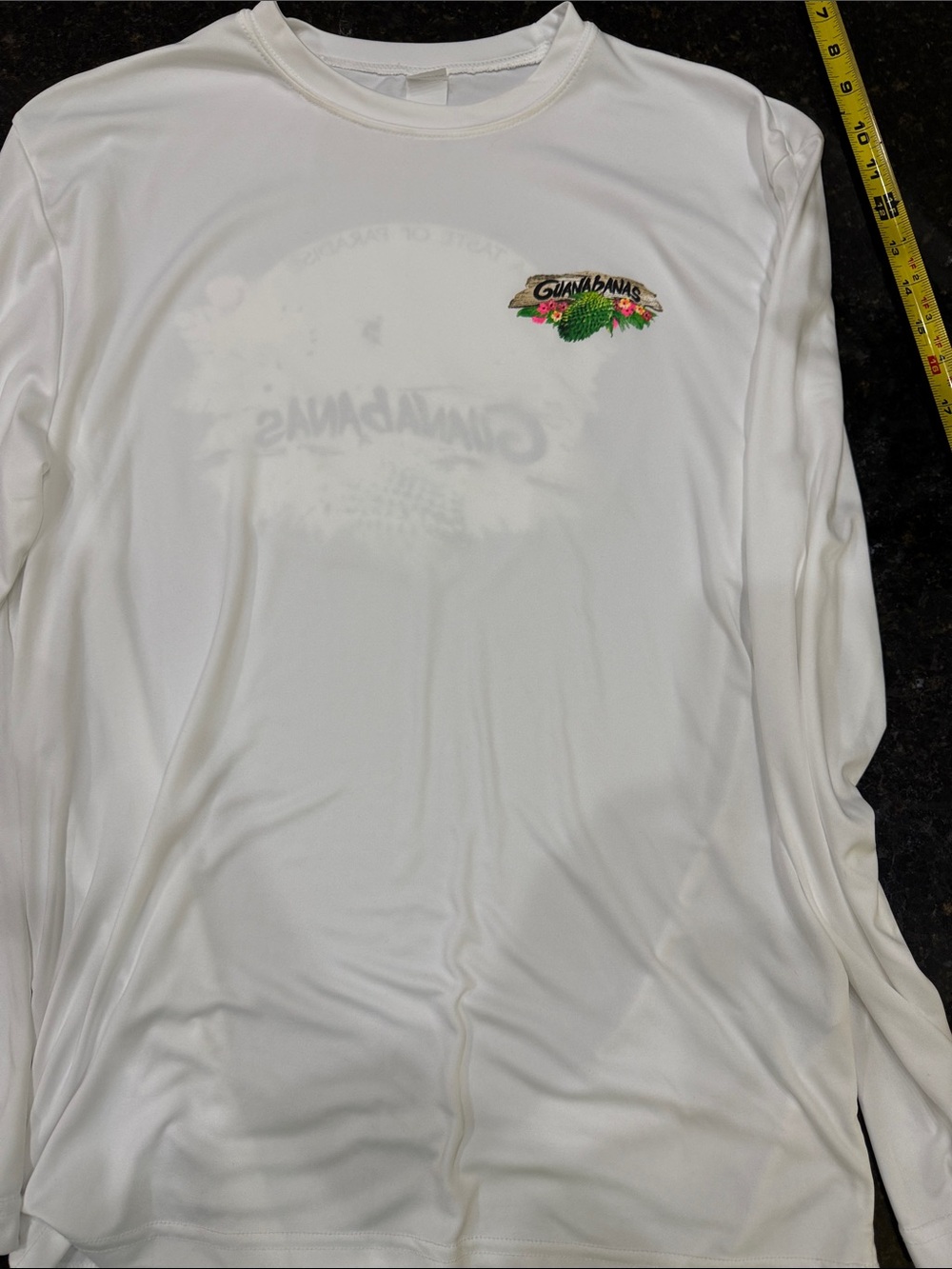 White Long-Sleeve Performance Shirt